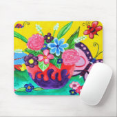 Butterflies & Ladybugs Mousepad Muismat (Met muis)