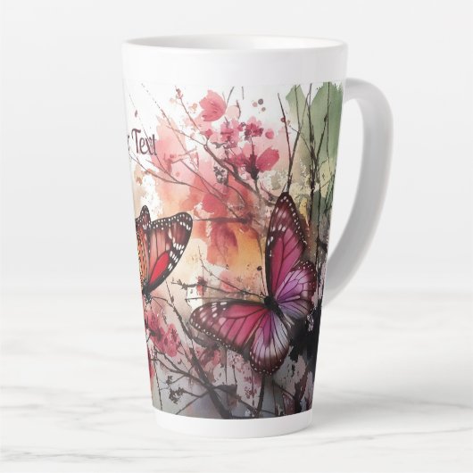 Butterflies Latte Mok (Rechterhoek)