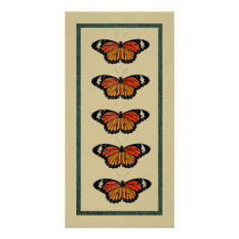  Butterflies Lente Prachtige Natuur Cute Perfect Poster
