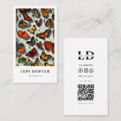  Butterflies Lepidopterist Qr Code Visitekaartje (Voorkant / Achterkant)
