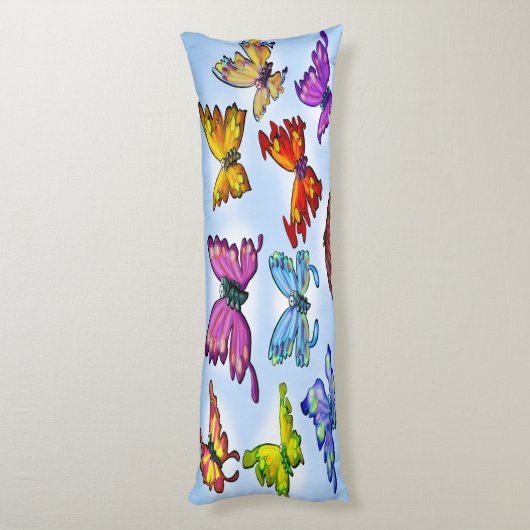 Butterflies Lichaamskussen (Achterkant (Verticaal))