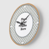 Butterflies Lijst Uw fotowandklok Grote Klok (Hoek)