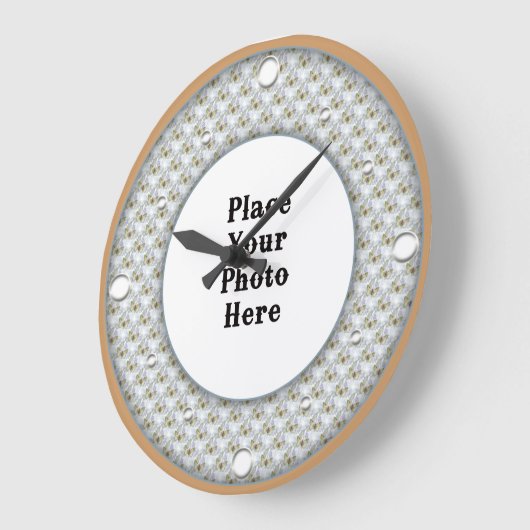 Butterflies Lijst Uw fotowandklok Grote Klok (Hoek)