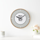 Butterflies Lijst Uw fotowandklok Grote Klok (Huis)