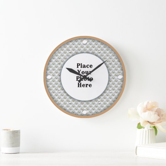 Butterflies Lijst Uw fotowandklok Grote Klok (Huis)