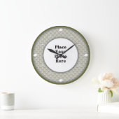 Butterflies Lijst Uw fotowandklok Grote Klok (Huis)