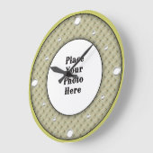 Butterflies Lijst Uw fotowandklok Grote Klok (Hoek)