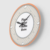 Butterflies Lijst Uw fotowandklok Grote Klok (Hoek)