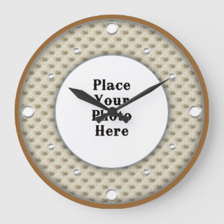 Butterflies Lijst Uw fotowandklok Grote Klok