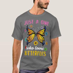 Butterflies Lover Natuur Dierenmeisjes Insect T-shirt