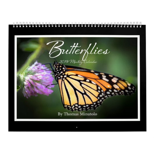 Butterflies Maandelijkse kalender 2019 door Tom Mi (Hoes)