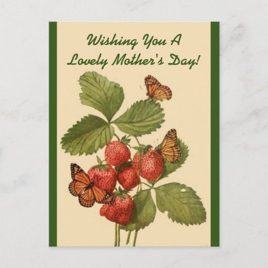 Butterflies Mam's Dag Briefkaart (Voorkant)