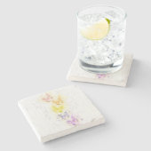 BUTTERFLIES MARBLE ONDERZETTER (Zijkant)