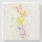 BUTTERFLIES MARBLE ONDERZETTER (Voorkant)