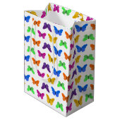 Butterflies Medium Cadeauzakje (Achterkant Gekanteld)