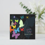 Butterflies, meerdere kleuren kaart (Staand voorkant)