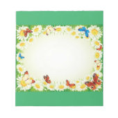 Butterflies met Daisies Notitieblok (Voorkant)