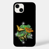 Butterflies met lederen regendruppels Case-Mate iPhone case (Achterkant)