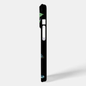 Butterflies met lederen regendruppels en parels Case-Mate iPhone case (Achterkant / Links)