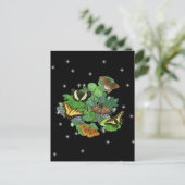 Butterflies met lederen spoelen en stangen briefkaart (Staand voorkant)