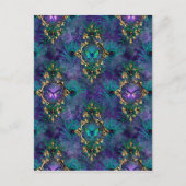 Butterflies met omhulling en peacock Feathers Briefkaart (Voorkant)