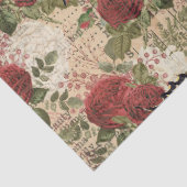 Butterflies met rode en witte Rozen ontkoppelen Tissuepapier (Detail)