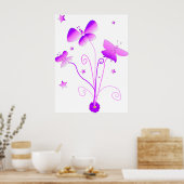 Butterflies met ventilator Poster (Keuken)