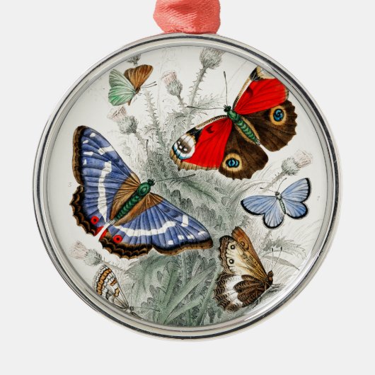  Butterflies Metalen Ornament (Voorkant)
