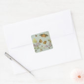 Butterflies, moden en andere insecten vierkante sticker (Envelop)