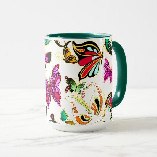 Butterflies Mok (Voorkant rechts)