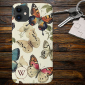 Butterflies Monogram Case-Mate iPhone Case
