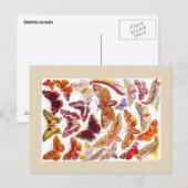 Butterflies Moths  Briefkaart | Insecten (Voorkant / Achterkant)