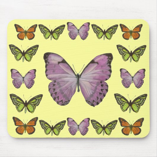 Butterflies Mousepad Muismat (Voorkant)