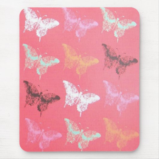 Butterflies Mousepad Muismat (Voorkant)