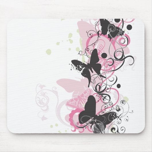 Butterflies Mousepad Muismat (Voorkant)