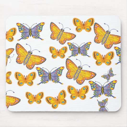 Butterflies Mousepad Muismat (Voorkant)