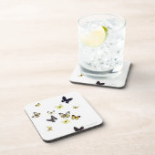 Butterflies neergeschoten op wit drankjes onderzetter (Rechterzijde)