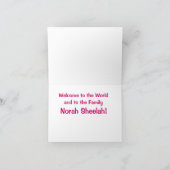 Butterflies New Baby Girl Kaart (Binnen)