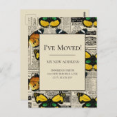  Butterflies Newspaper Briefkaart (Voorkant / Achterkant)