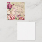 Butterflies Notitiekaartje (Voorkant / Achterkant)