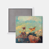 Butterflies | Odilon Redon Magneet (Voorkant / Achterkant)