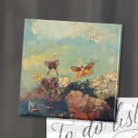 Butterflies | Odilon Redon Magneet<br><div class="desc">Butterflies (1910) van de Franse kunstenaar Odilon Redon. Origineel kunstschilderij is olie op doek die kleurrijke abstracte vlinders tegen een blauwe achtergrond toont. Gebruik de ontwerphulpmiddelen om douanetekst toe te voegen of het afbeelding te personaliseren.</div>