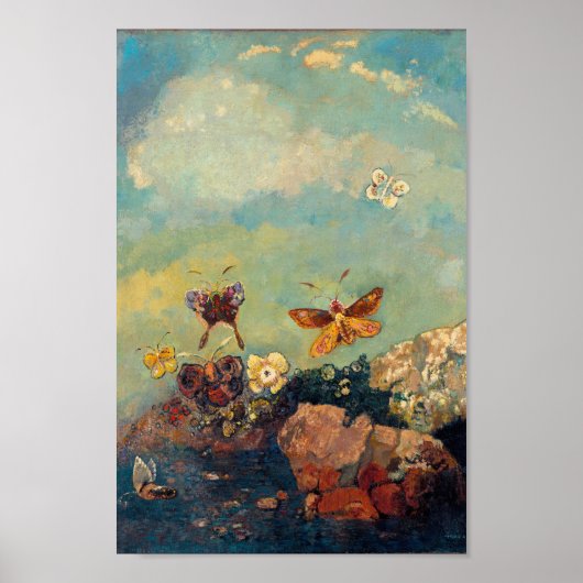 Butterflies | Odilon Redon Poster (Voorkant)