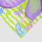 Butterflies of Love Joy Peace Happiness Harmony Tissuepapier (Detail)