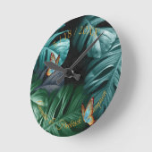 Butterflies of Paradise Tropical Splash in Blues, Ronde Klok (Hoek)