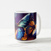 Butterflies Oil Painting Style design10 Coffee Mok (Voorkant rechts)