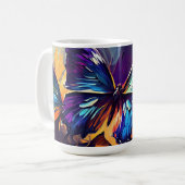 Butterflies Oil Painting Style design10 Coffee Mok (Voorkant links)