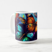 Butterflies Oil Painting Style design12 Coffee Mok (Voorkant links)