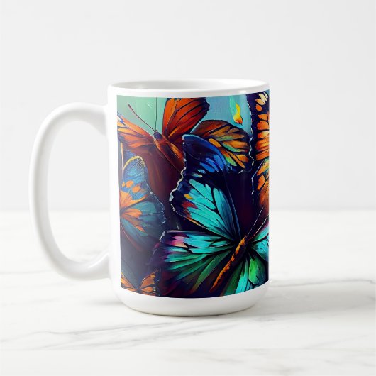 Butterflies Oil Painting Style design12 Coffee Mok (Links)