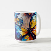 Butterflies Oil Painting Style design 9 Coffee Mok (Voorkant rechts)